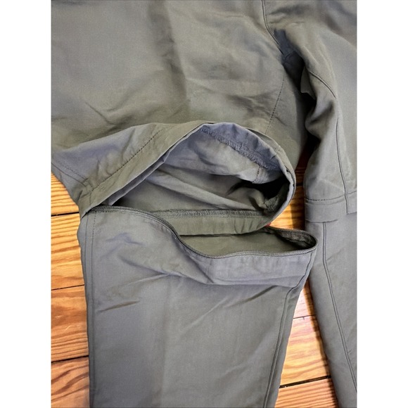 The North Face Paramount Trail Convertible Belted Pants Mens 34 Green Hiking - Picture 8 of 16